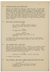 Moe Howard's 30pp. Script Dated April 1936 for The Three Stooges Film ''A Pain in the Pullman'' -- With Annotation in Moe's Hand -- Very Good Condition